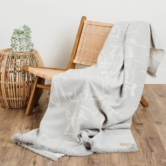 Birch Bark Reversible Blanket by Mini Tipi