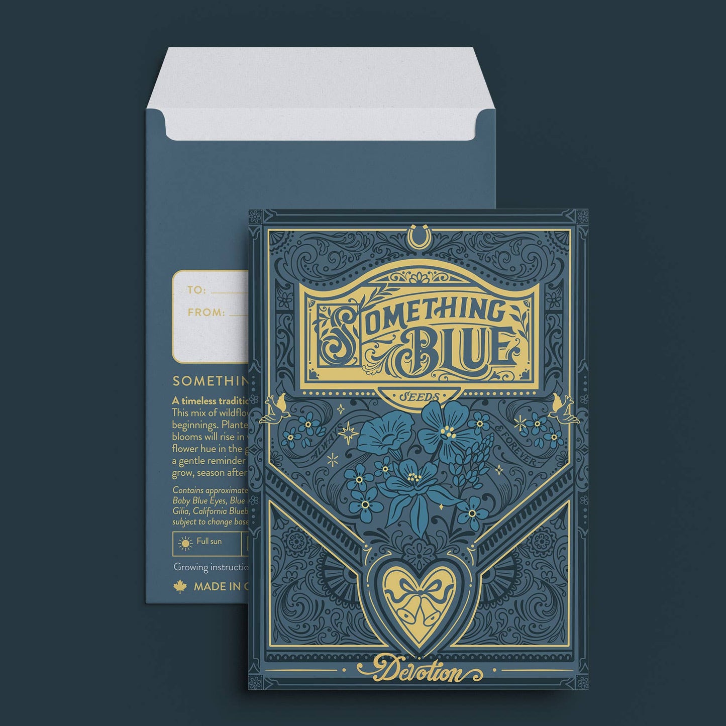 Something Blue Wildflowers—Wedding Seed Packet