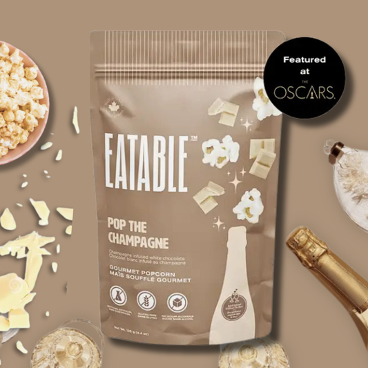Pop the Champagne Gourmet White Chocolate Popcorn