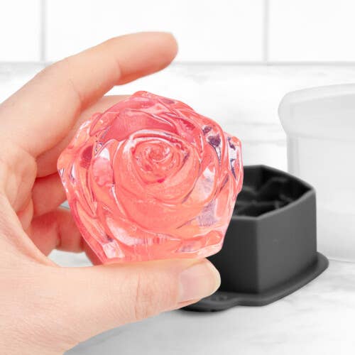 Rose-Shaped Ice Molds—Set of 2