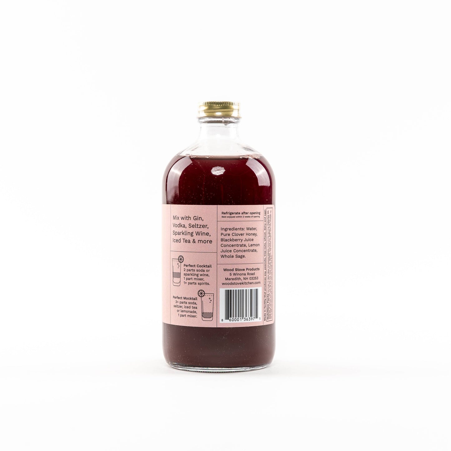 Blackberry & Sage Cocktail Mixer and Mocktail Mixer—16 fl oz