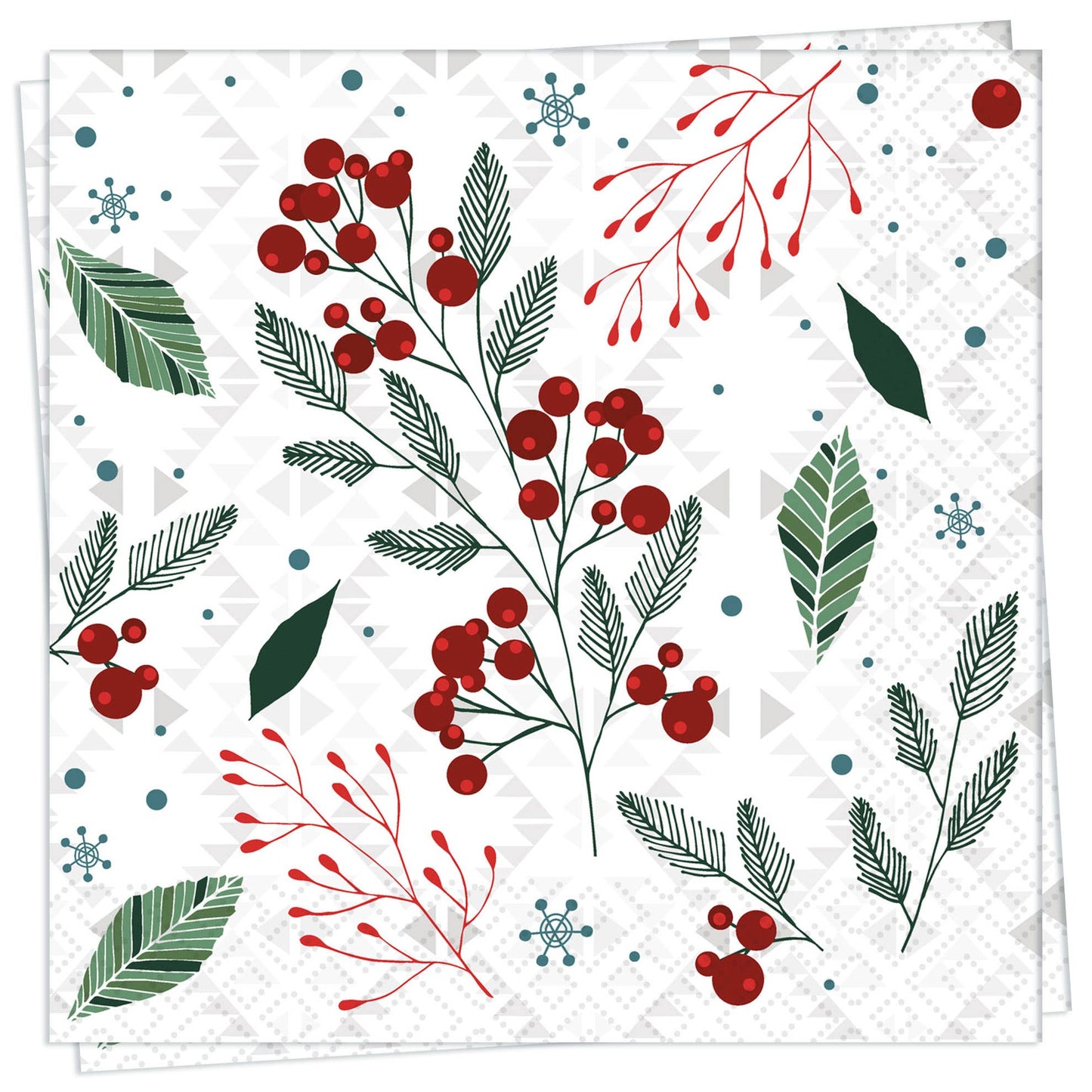 Festive Florals Cocktail Napkin