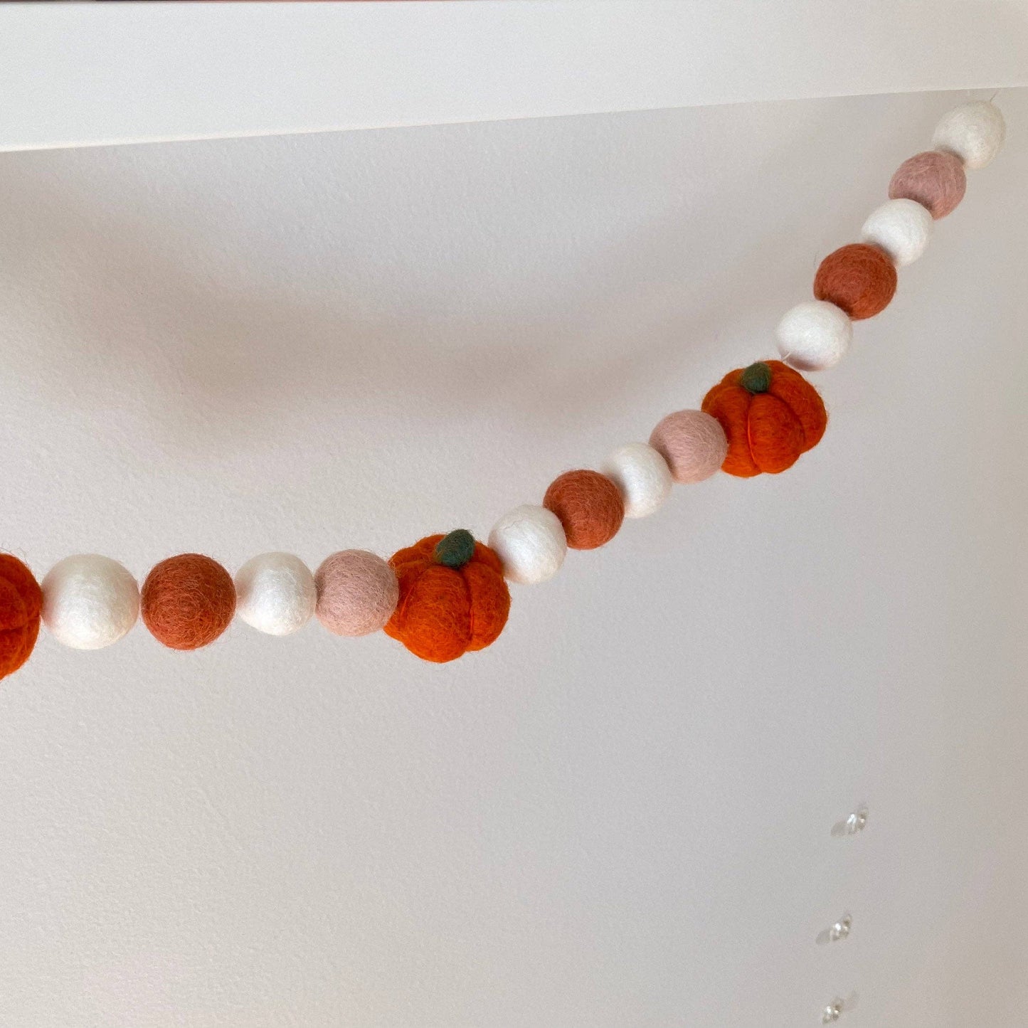 Pumpkin Pom Pom Garland—5 feet