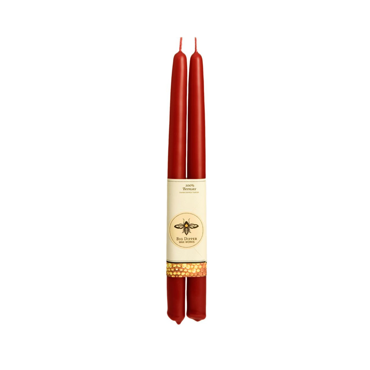 Red—Set of 2 100% Pure Beeswax