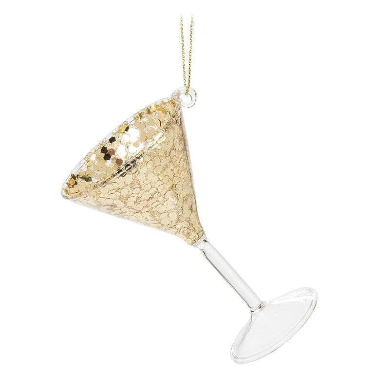Gold Martini Glass Ornament