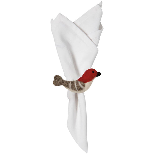 Birds & Boughs Christmas Felt Napkin Ring