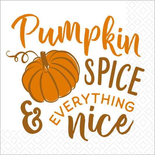Pumpkin Spice Cocktail Napkin