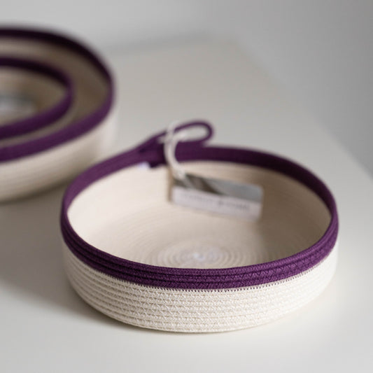 Sugar Plum Cotton Rope Tray