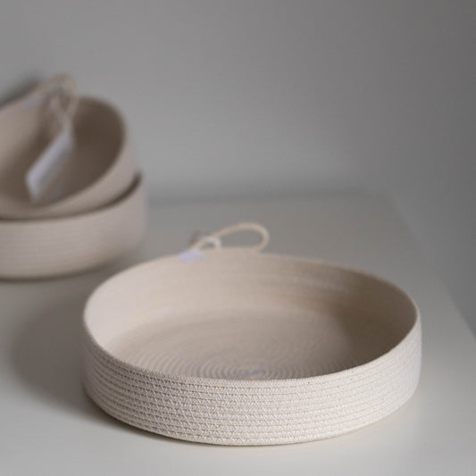 Cotton Rope Tray, Handmade by Forest Home