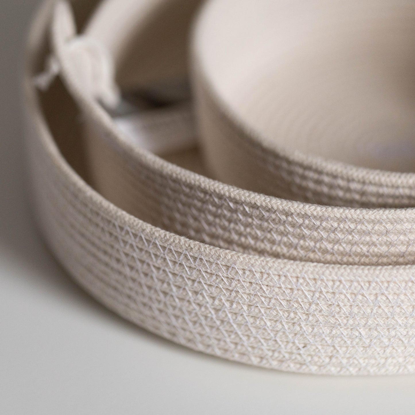 Cotton Rope Tray, Handmade by Forest Home