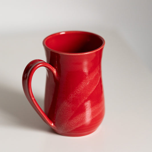 Red Line Porcelain Mugs