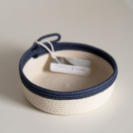Atlantic Blue Cotton Rope Tray