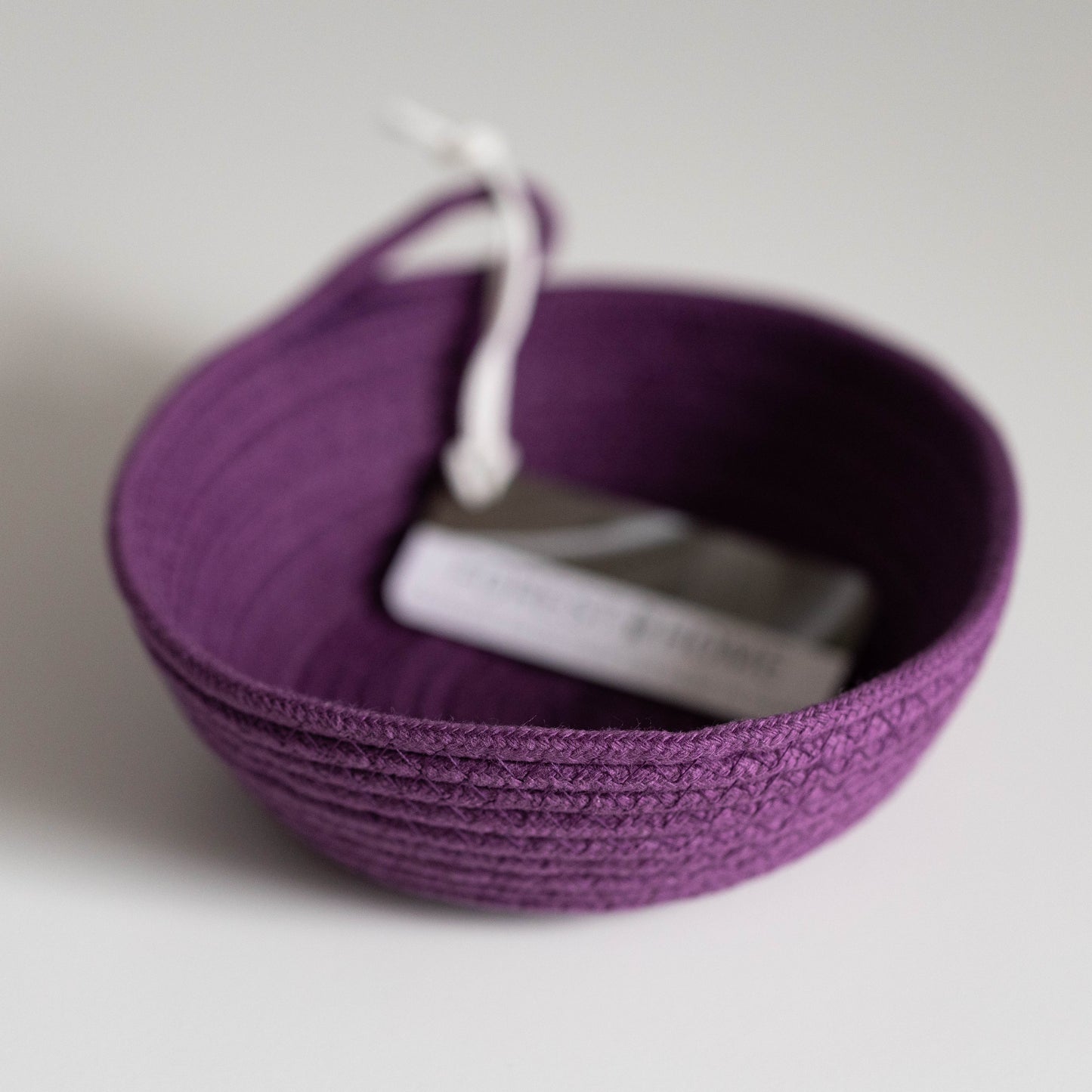 Trinket Bowl, Dyed Cotton Rope