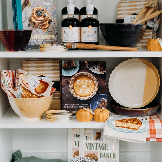 Sunny Day Pie Plate by Alicia Kate Pottery