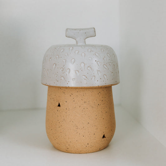 Hand Carved Garlic Keeper