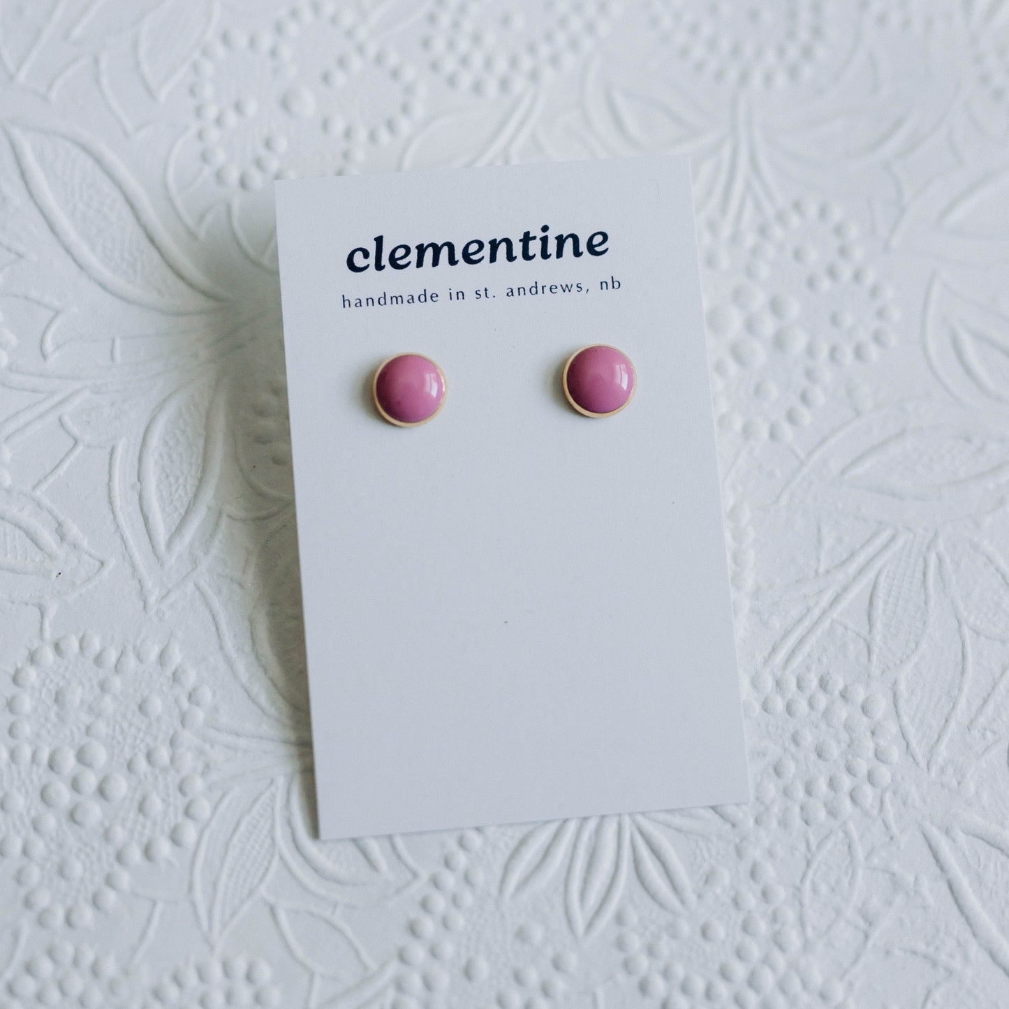 Pink Clementine Studs