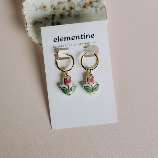 Clementine Tulip Earrings