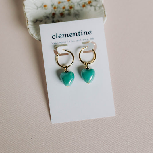 Clementine Heart Earrings