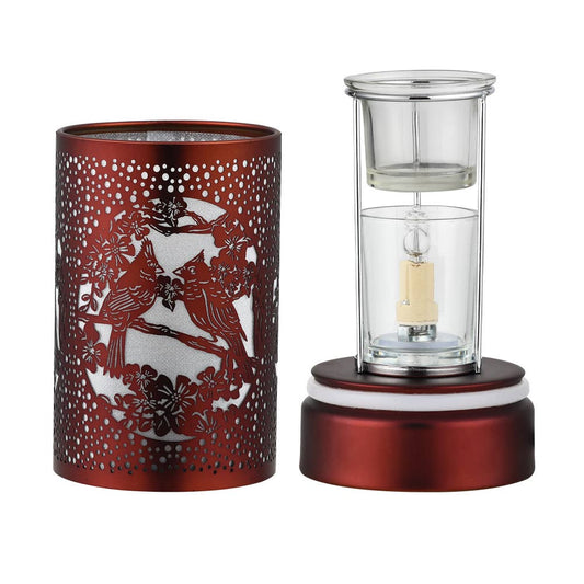 Red Cardinals Touch Lamp Wax Warmer & Oil Burner