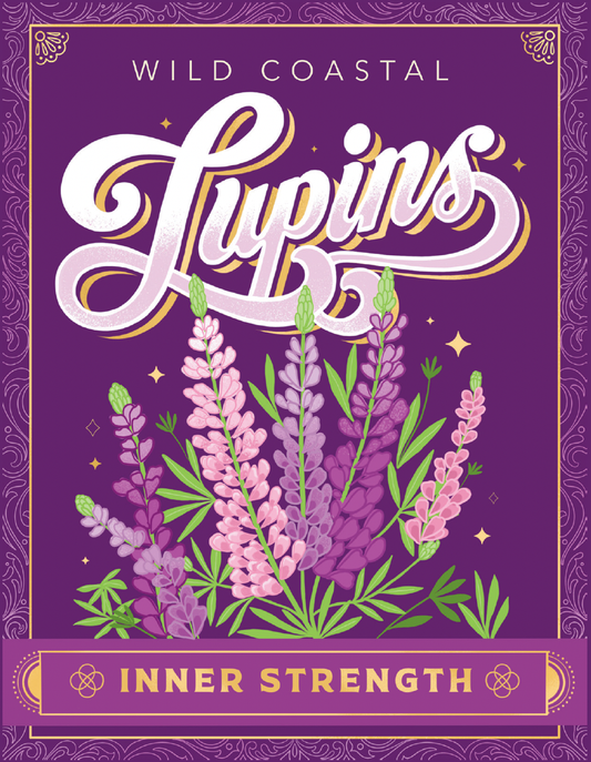 Wild Coastal Lupins (Inner Strength)—Greeting Card