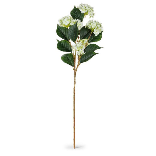 Green 6-Bloom Real Touch Hydrangea Branch