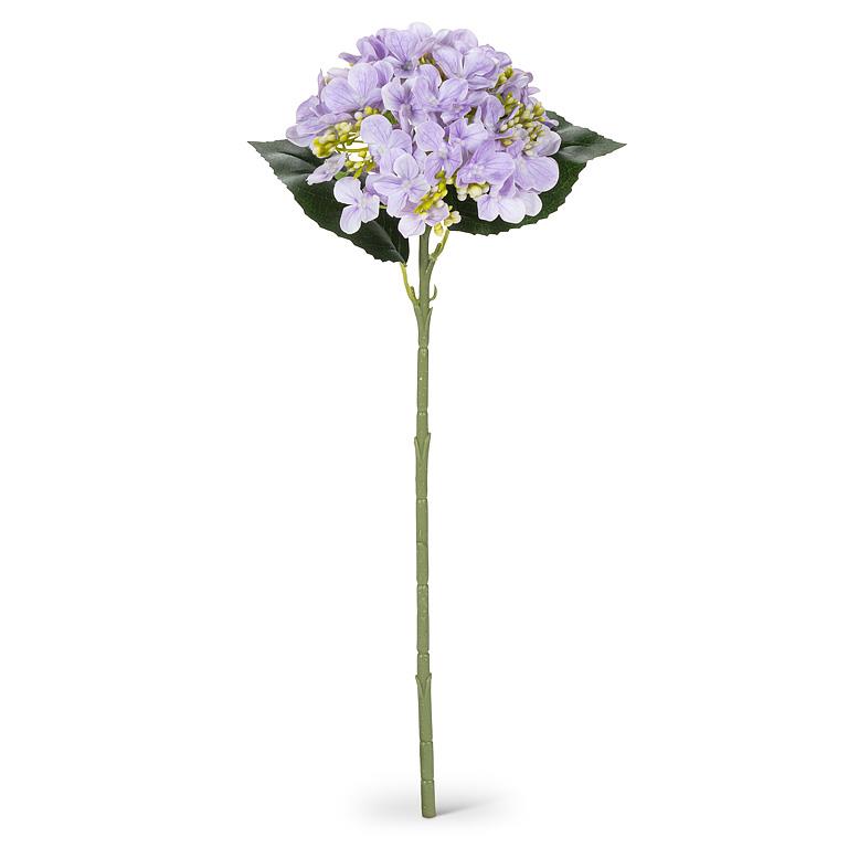 Purple Single Real Touch Hydrangea Bloom
