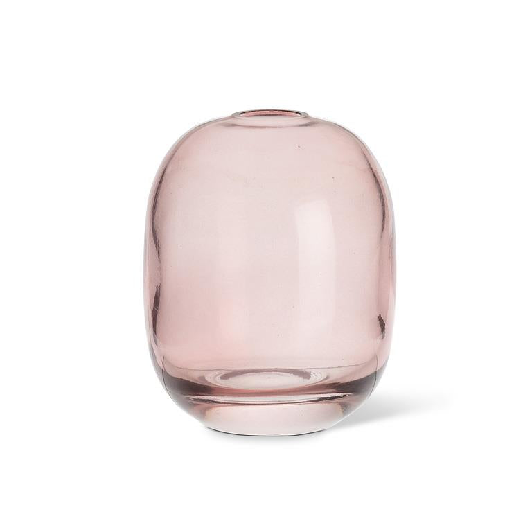 Pink Oval Barrel Vase