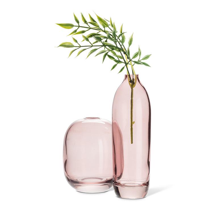 Pink Oval Barrel Vase