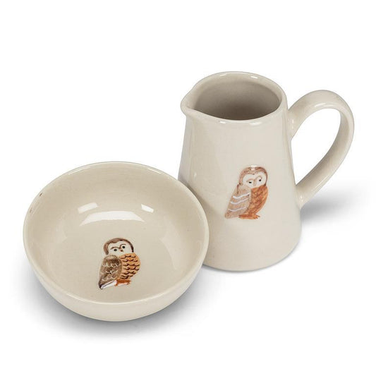 Owl on a Mini Jug
