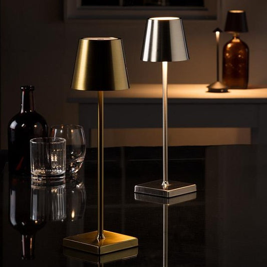 Gold Classic Shade LED Table Light