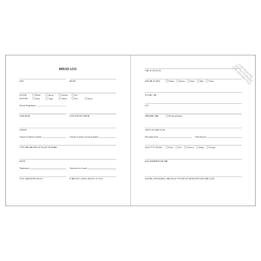 The Bread Baker's Notebook