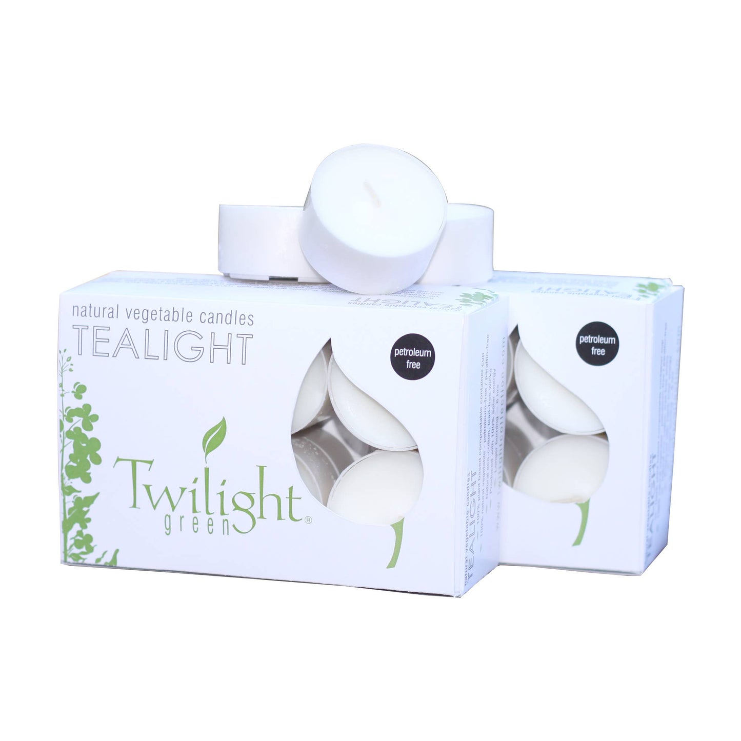 Natural Vegetable Wax Tealights—12 Pack