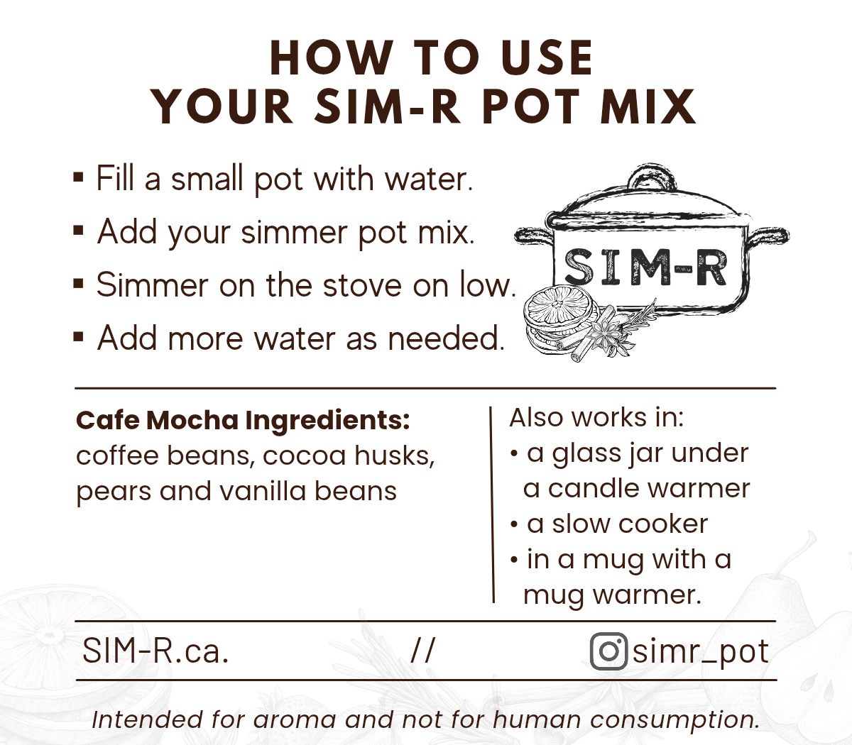 Cafe Mocha Simmer Pot Mix