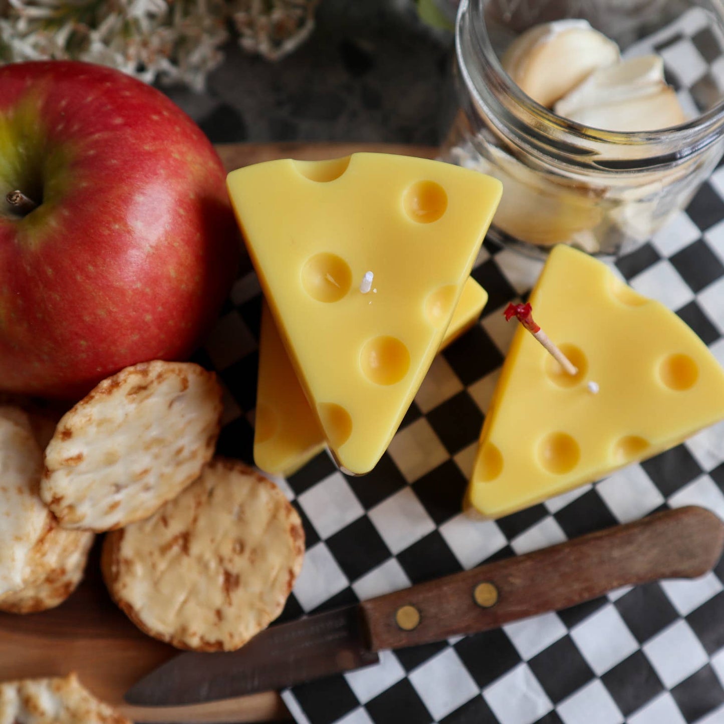 Triangle Swiss Cheese Candle
