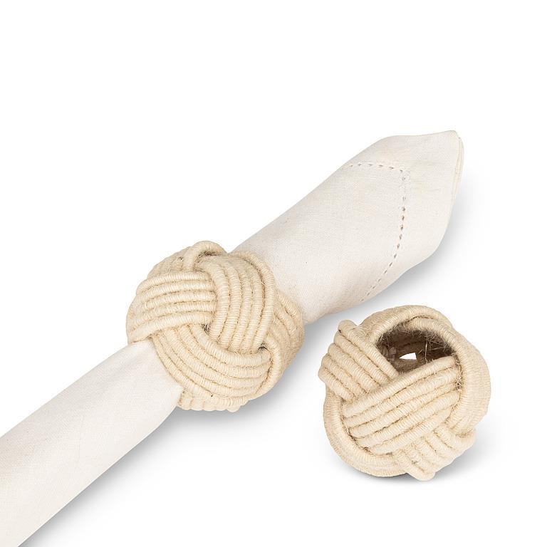 Light Jute Braided Napkin Ring