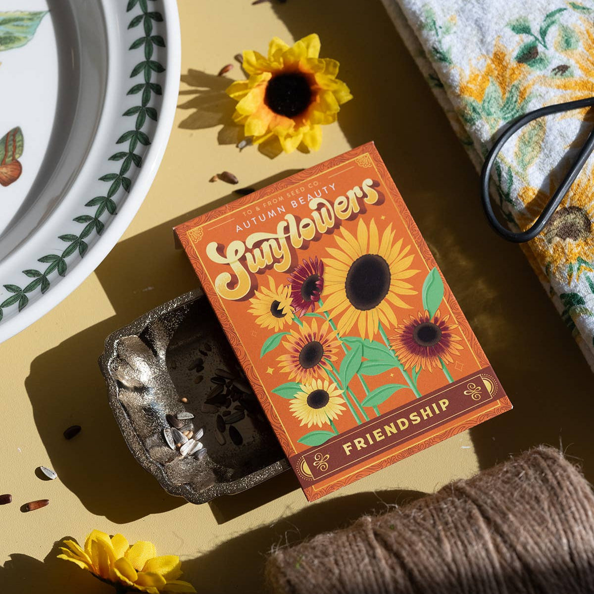 Sunflowers (Friendship)—Floriography Seed Packet