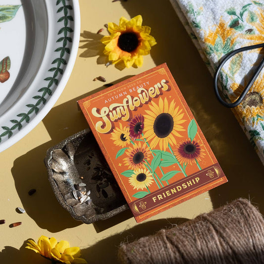 Sunflowers (Friendship)—Floriography Seed Packet