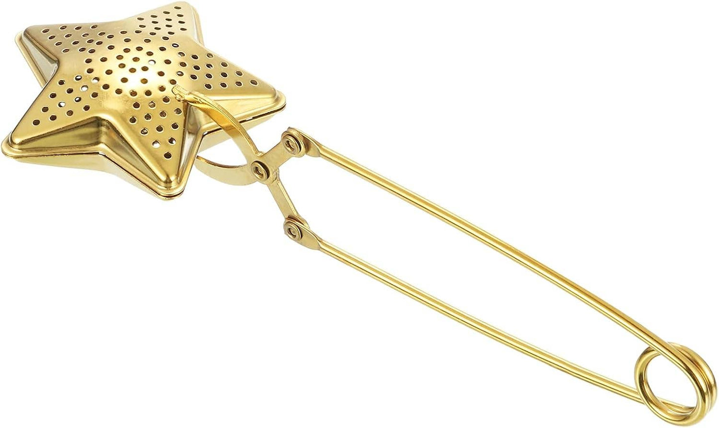 Gold Star Snap Tea Infuser with Handle, Loose Leaf Steeper