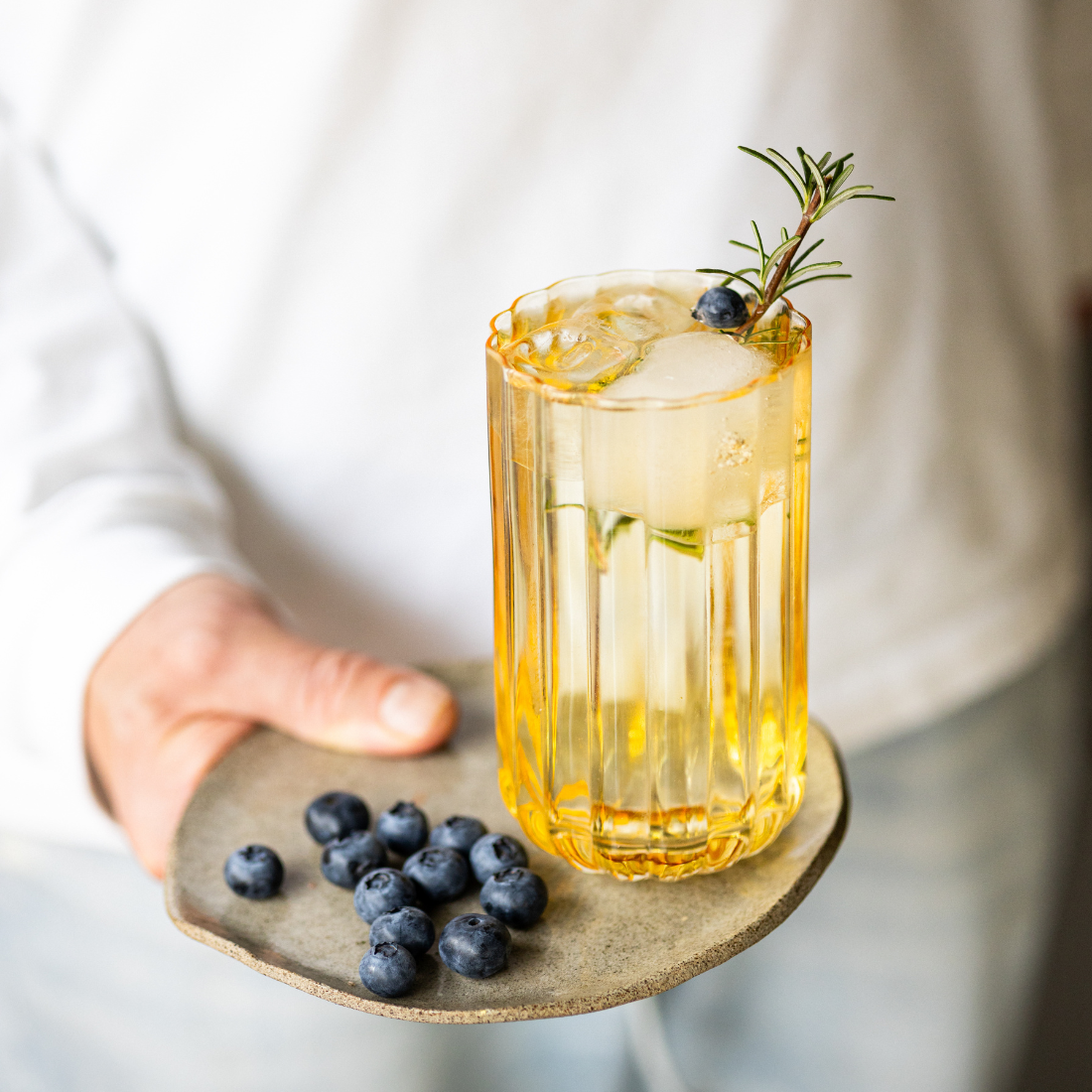 Yellow Gaia Highball Glass