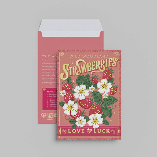 Wild Woodland Strawberry Seed Packet
