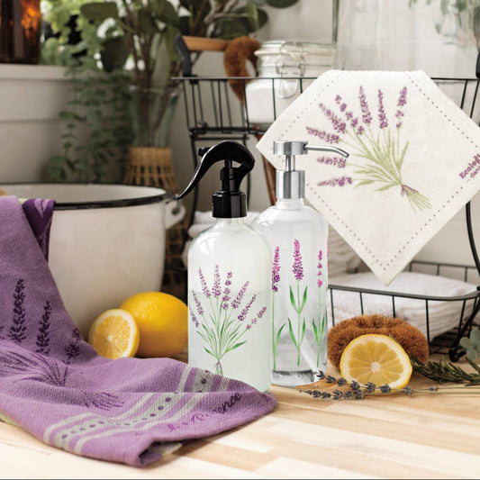 Lavender Glass Soap Pump