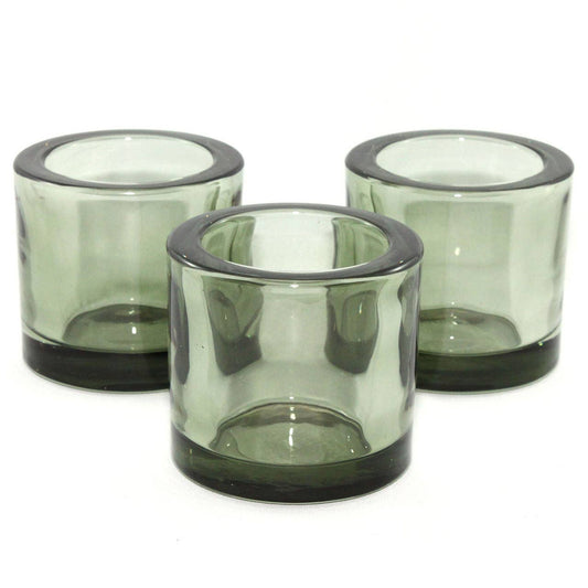 Green Glass Votive Holder