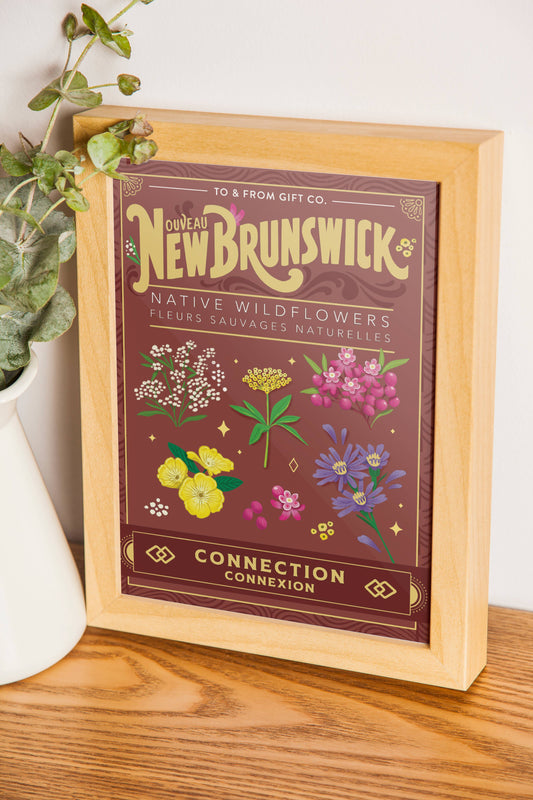 New Brunswick Native Wildflowers Art Print (Connection)