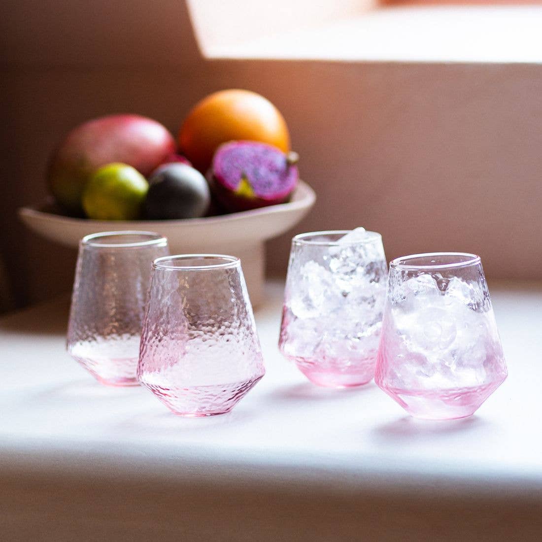 Pink Claude Water Glass—Set of 4