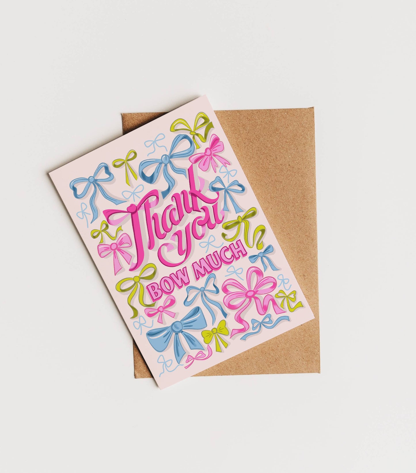 Thank You Card - Thank You Bow Much