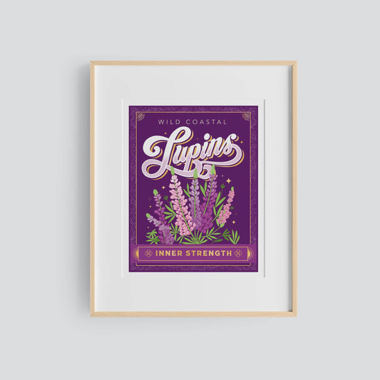 Wild Coastal Lupins—Art Print
