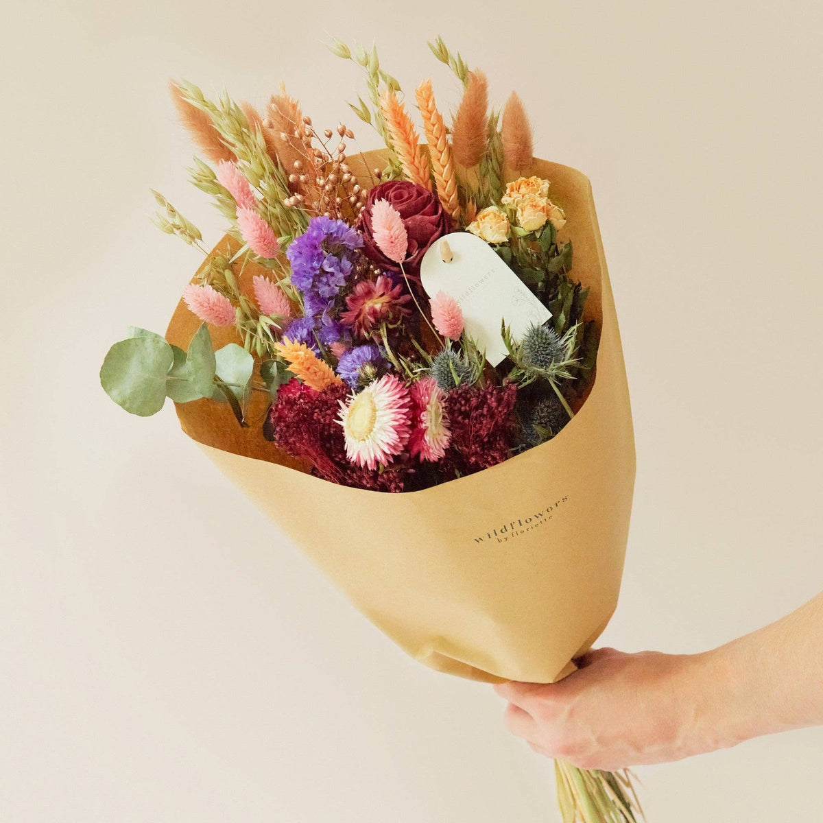 Bordeaux Fields—Medium Dried Flower Bouquet