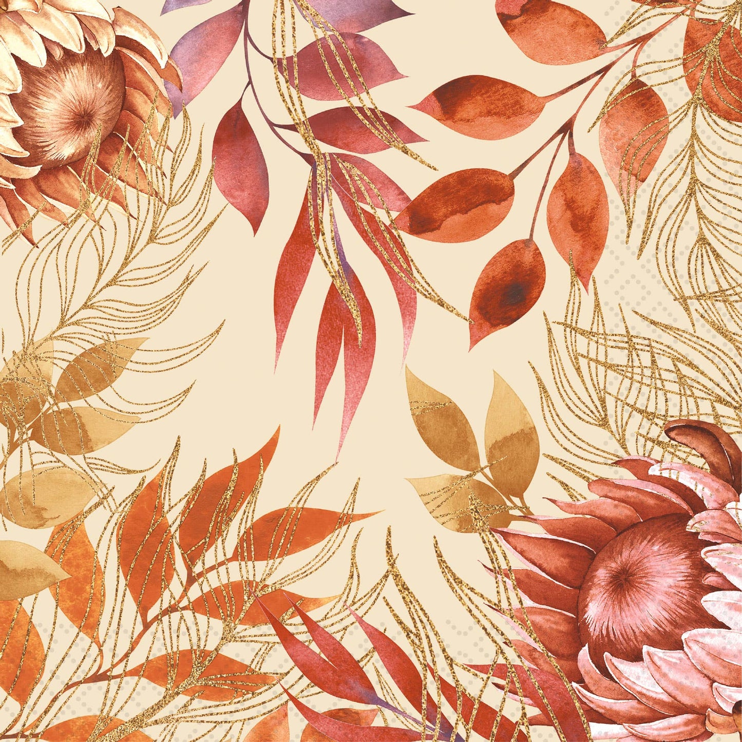 Fall blossom Luncheon Napkin
