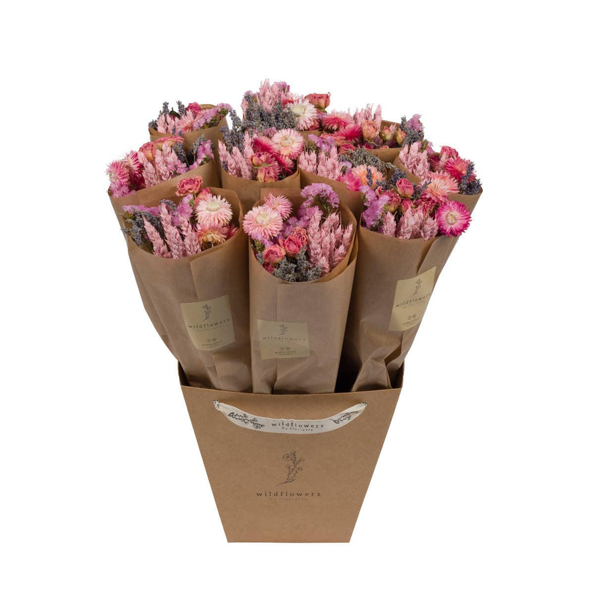 Blushing Blooms Dried Floral Market Bouquet