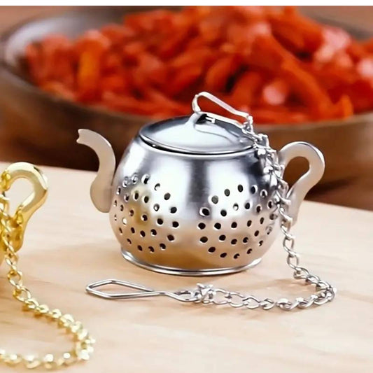 Silver Tea Pot Shaped Tea Infuser